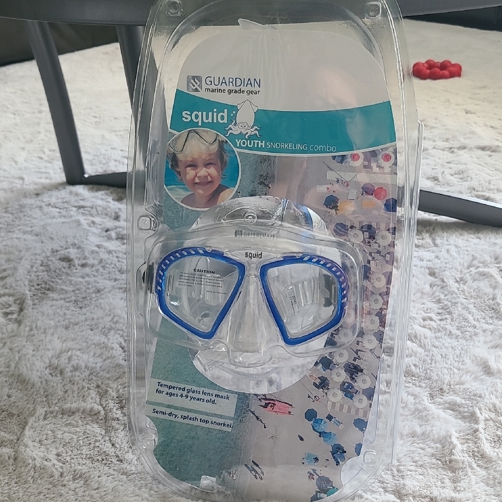 Guardian Youth Snorkeling Combo with Blue Trim